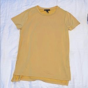 plain yellow t-shirt
